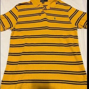 Polo by Ralph Lauren Yellow and Black Striped Polo
